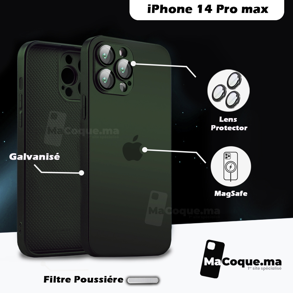 Coque antichoc de luxe iPhone 14 Pro Max (transparente) - Coque